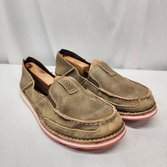 Ariat Women's Cruiser Casual Shoes - Brown Bomber - Size 10 Leather Nubuk Comfor - Picture 1 of 8